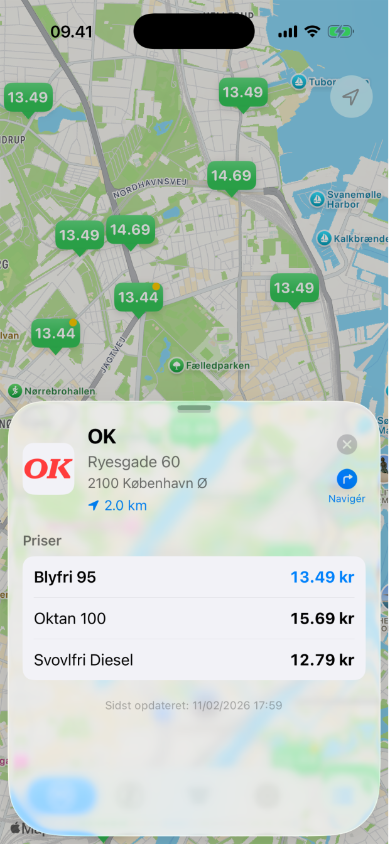 TankOp stationsdetaljer